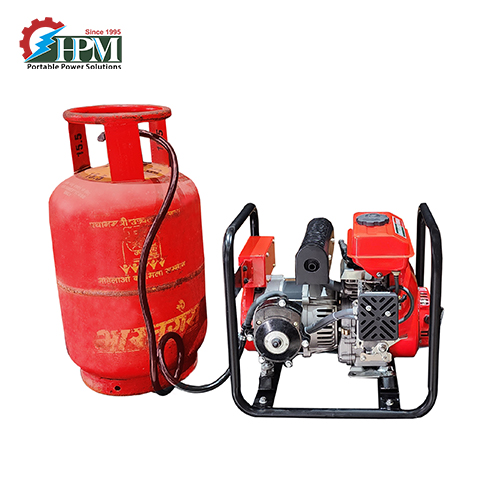 800 VA LPG Generator, Model GE-900ECO-LPG, Petrol & LPG run, Recoil Start